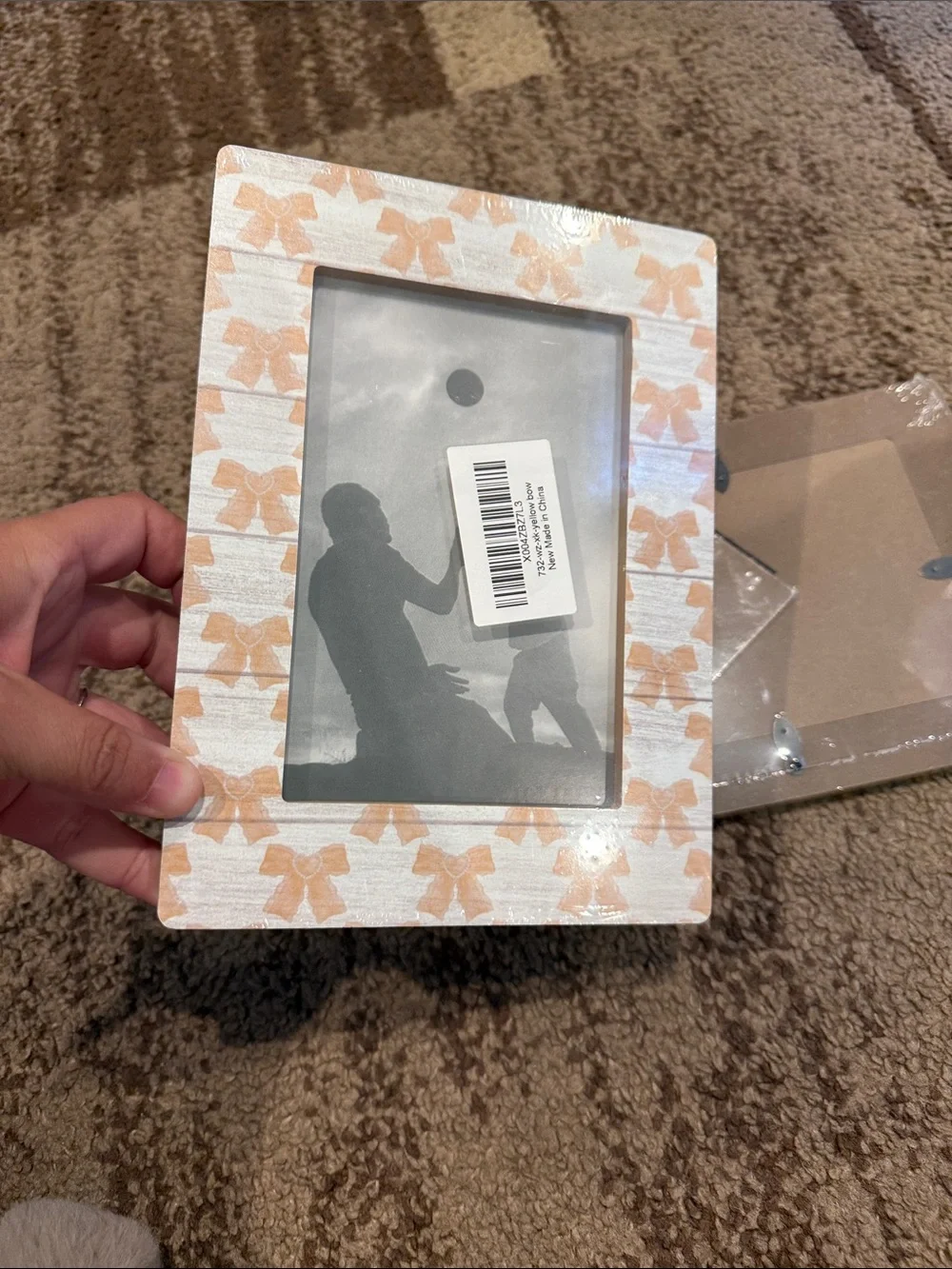 2-Pack - Life Is Better With My Grandma and Orange Bow Wooden Picture Frames